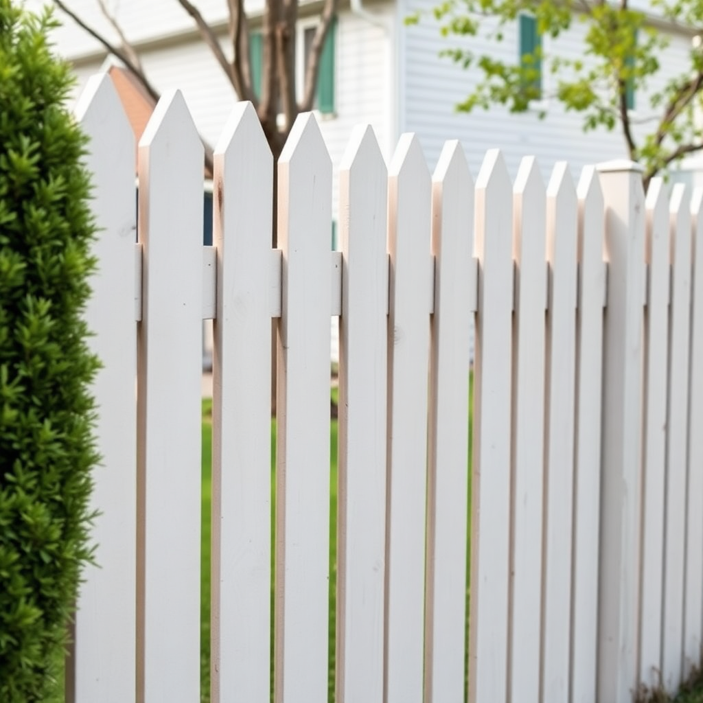 Completed fence work